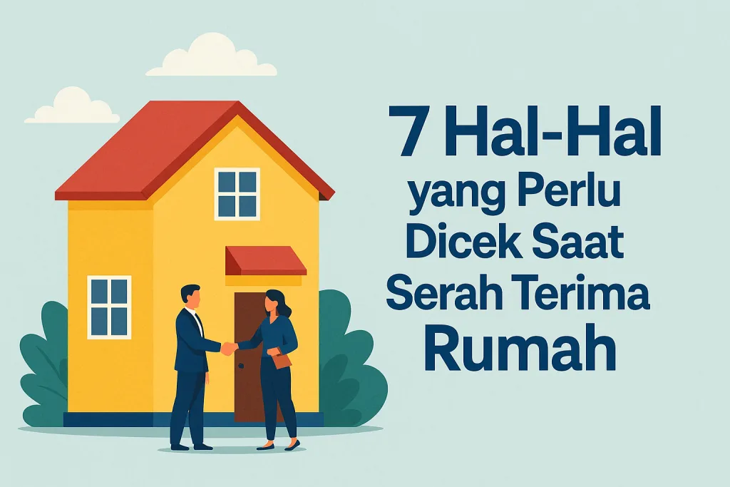 9 Hal Vital Saat Serah Terima Rumah Wajib Kamu Cek!