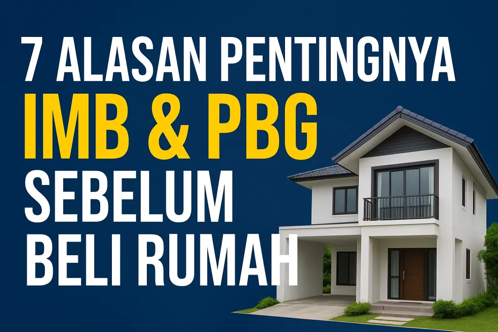 7 Alasan Pentingnya IMB & PBG Sebelum Beli Rumah